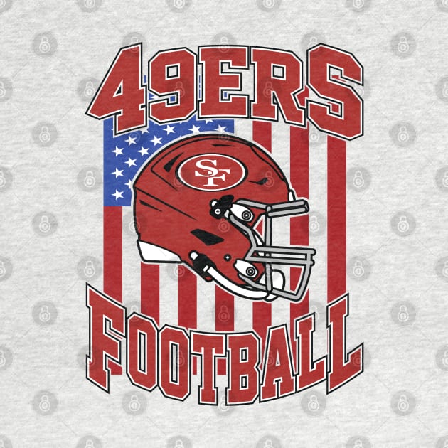 Retro 49ers Football by Cemploex_Art